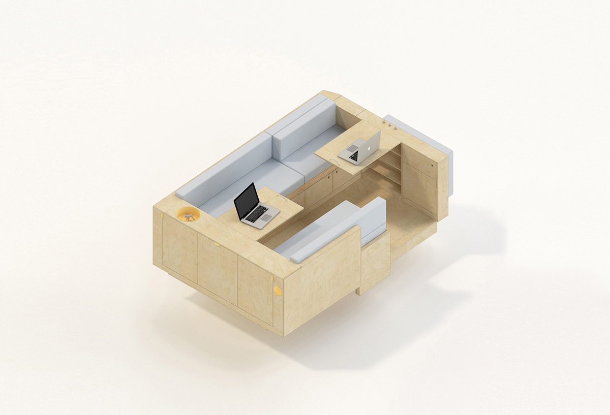 plan aménagement transporter T5 sur mesure