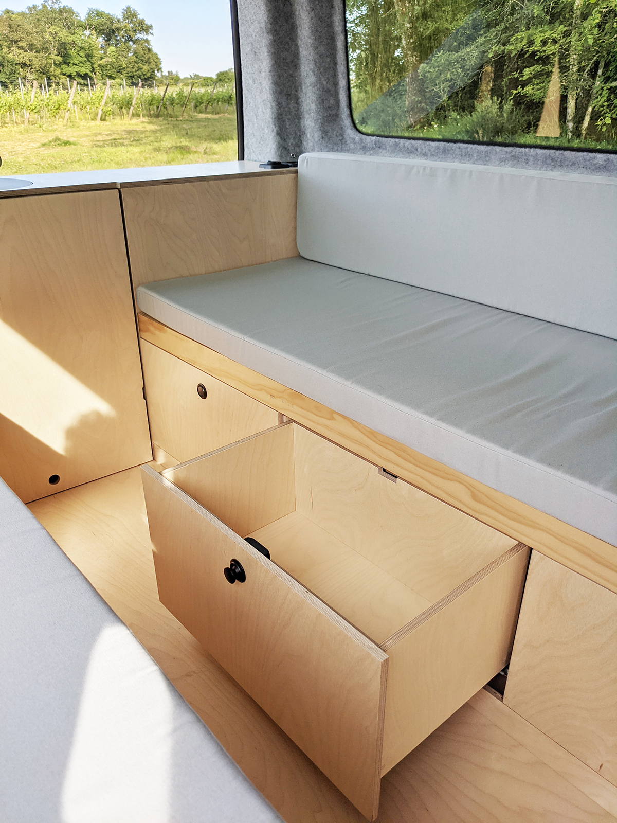 aménagement transporter T5 sur mesure