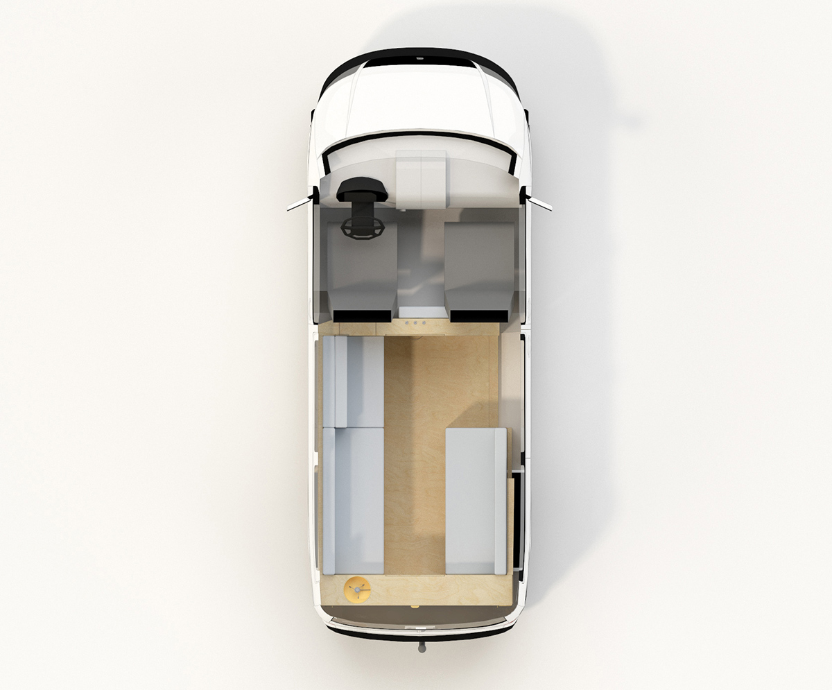 plan aménagement transporter T5 sur mesure