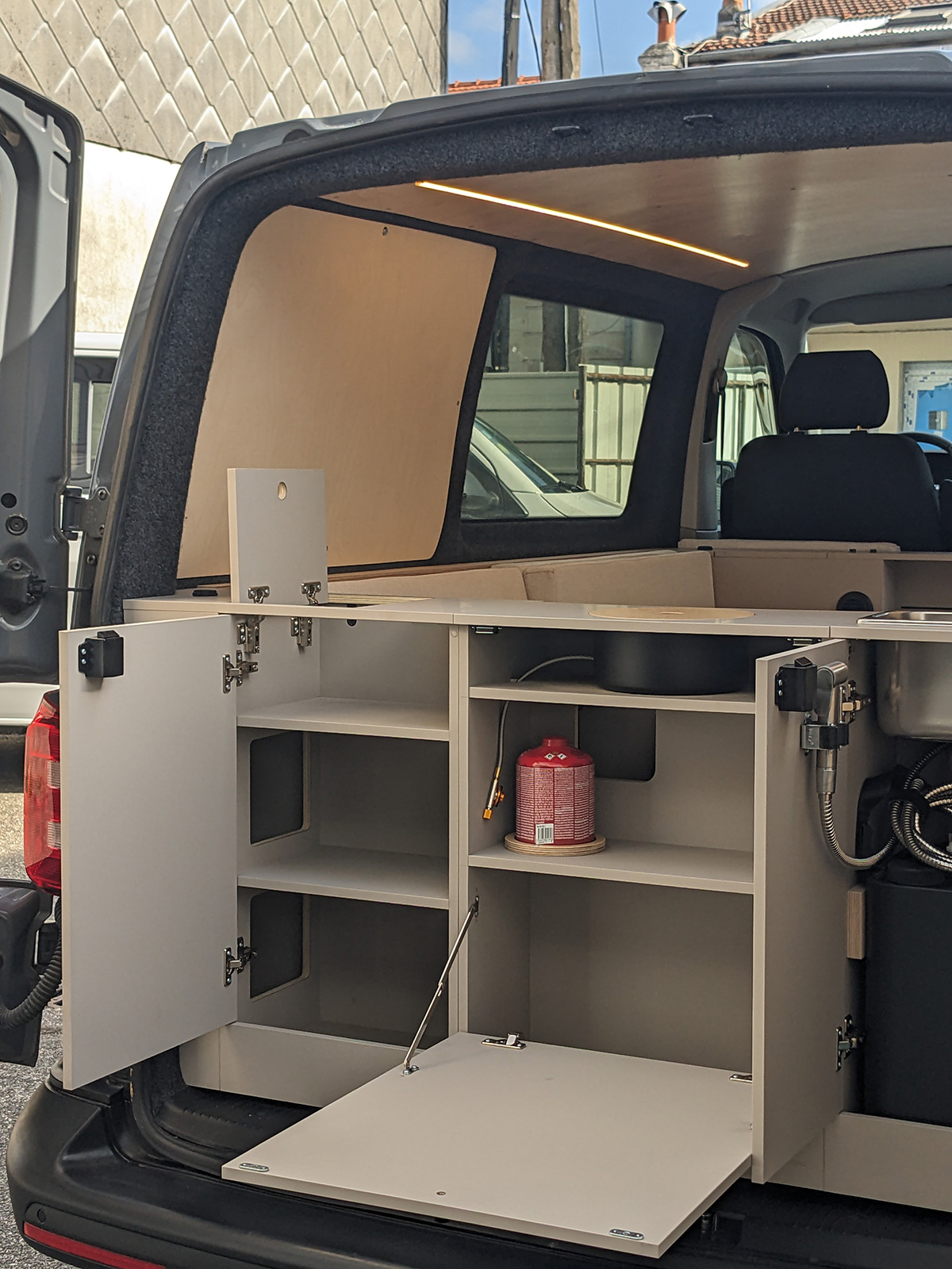 aménagement transporter T6 sur mesure